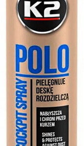 K2 POLO COCKPIT 600ml Поліроль д/панелі (ваніль)(аерозоль) х12 - (K406WA / K2)