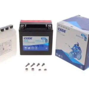 Акумулятор MOTO 12 Ah/12V EXIDE AGM (0) ETX14L-BS (сухозаряджений) - (ETX14L-BS / EXIDE)