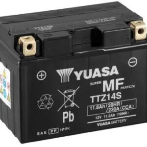 Акумулятор МОТО Yuasa 12V 11,8Ah MF VRLA Battery AGM TTZ14S(сухозаряжений) - (TTZ14S / Yuasa)