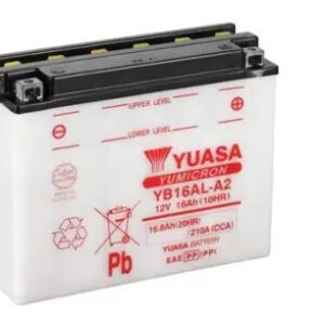 Акумулятор МОТО Yuasa 12V 16,8Ah YuMicron Battery YB16AL-A2 (сухозаряжений) - (YB16AL-A2 / Yuasa)