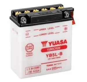 Акумулятор МОТО Yuasa 12V 5,3Ah YuMicron Battery YB5L-B(сухозаряжений) - (YB5L-B / Yuasa)