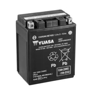 Акумулятор МОТО Yuasa 12V 12,6Ah High Performance MF Battery AGM YTX14AHL-BS(сухозаряжений) - (YTX14AHL-BS / Yuasa)