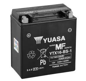 Акумулятор МОТО Yuasa 12V 14,7Ah MF VRLA Battery YTX16-BS-1(сухозаряжений) - (YTX16-BS-1 / Yuasa)