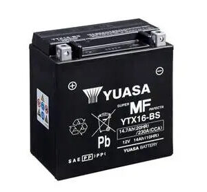 Акумулятор МОТО Yuasa 12V 14,7Ah MF VRLA Battery YTX16-BS(сухозаряжений) - (YTX16-BS / Yuasa)