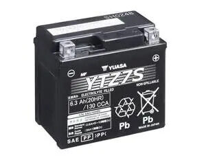 Акумулятор МОТО Yuasa 12V 6,3Ah High Performance MF VRLA Battery YTZ7S(GEL) - (YTZ7S / Yuasa)