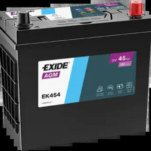 Акумулятор 45 Ah/12V EXIDE AGM JIS Euro EK454 - (EK454 / EXIDE)