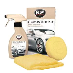 K2 GRAVON RELOAD 250ml набір для захисту керамічного покриття аплікатор+мікрофібра NEW х6 - (G035 / K2)